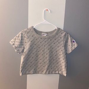 Champion cropped t-shirt!